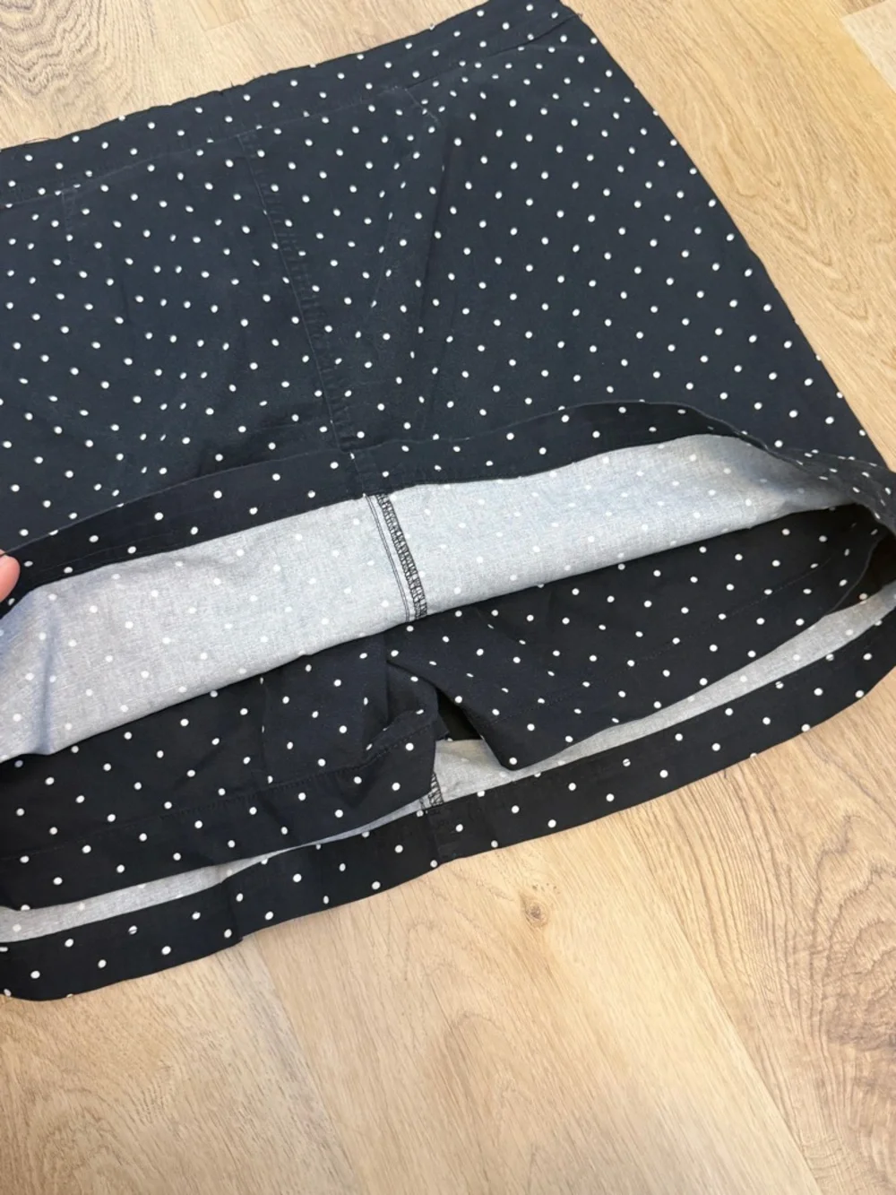Karen Scott Black and White Polka Dot Skirt
